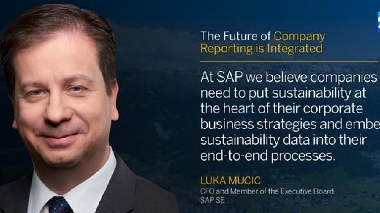 "The Future of Company Reporting is Integrated" - Luka Mucic