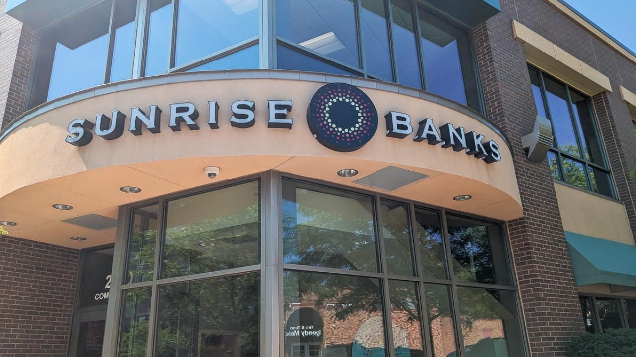 Sunrise Banks with locations in MN & SD
