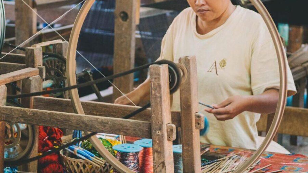 Woman at a factory