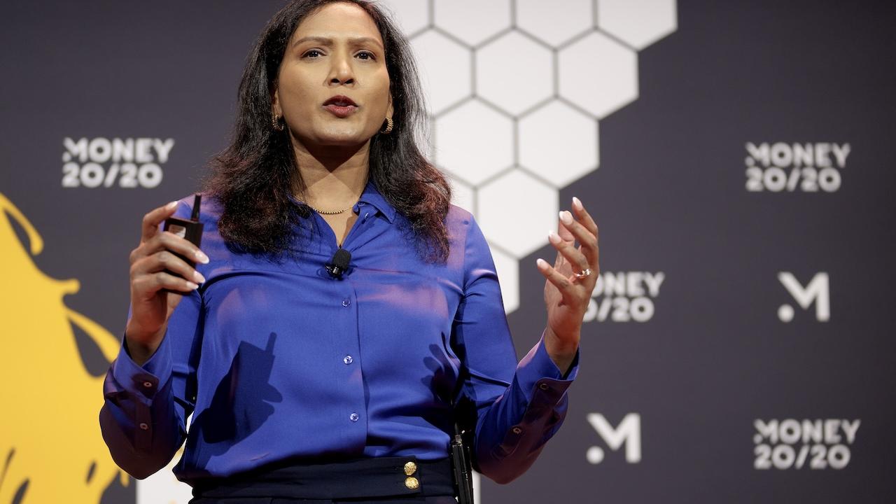 Kiki speaking at Money 20/20.