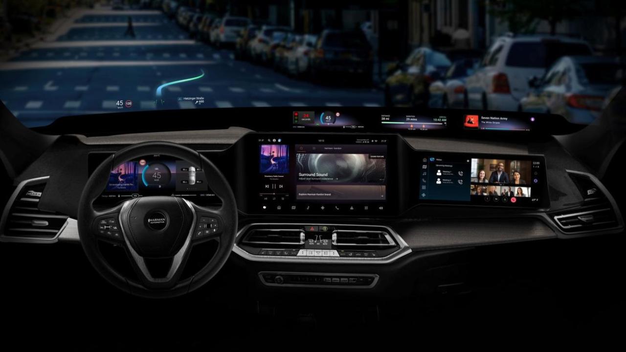Dashboard shown with in cabin enhancements.