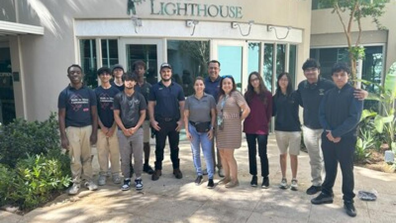 Students from Pembroke Pines Charter High School FL global winners Otis Made to Move Communities