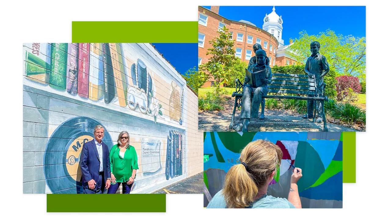 A collage of photo's from Main Street Monroeville