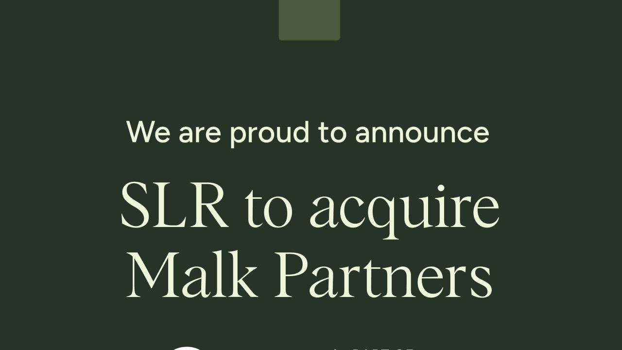 Graphic of SLR to acquire Malk Partners