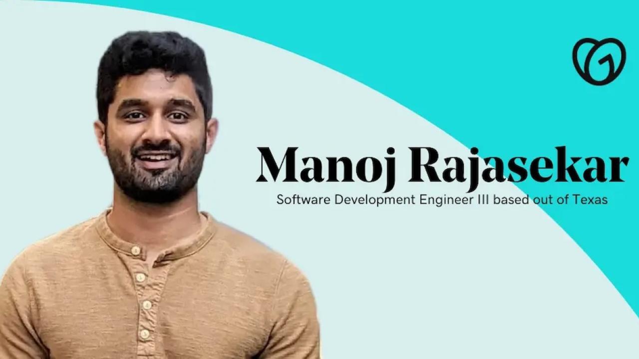 Manoj Rajasekar, Software Development Engineer, GoDaddy.