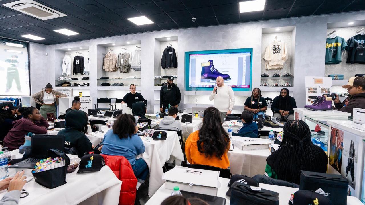 person giving a presentation