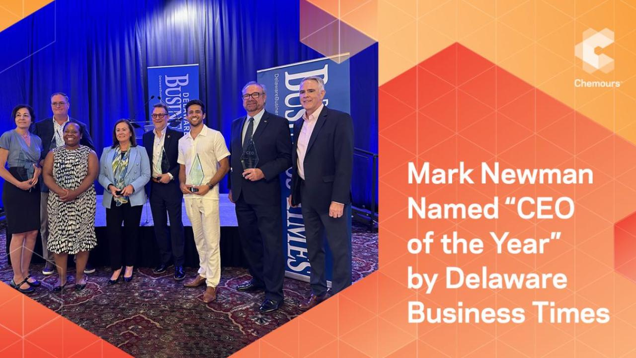 Mark Newman Named "CEO of the Year" by Delaware Business Times