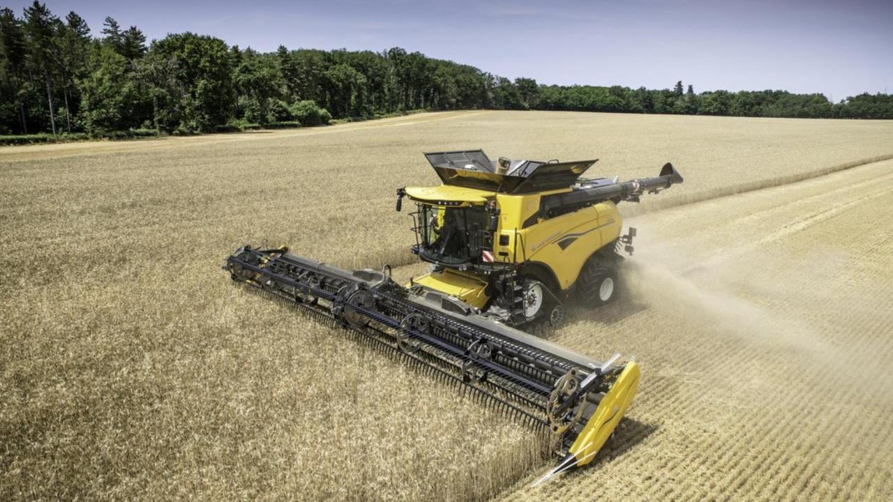 Crops being harvested 