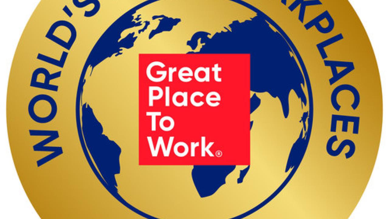 world's best workplaces 2022 badge