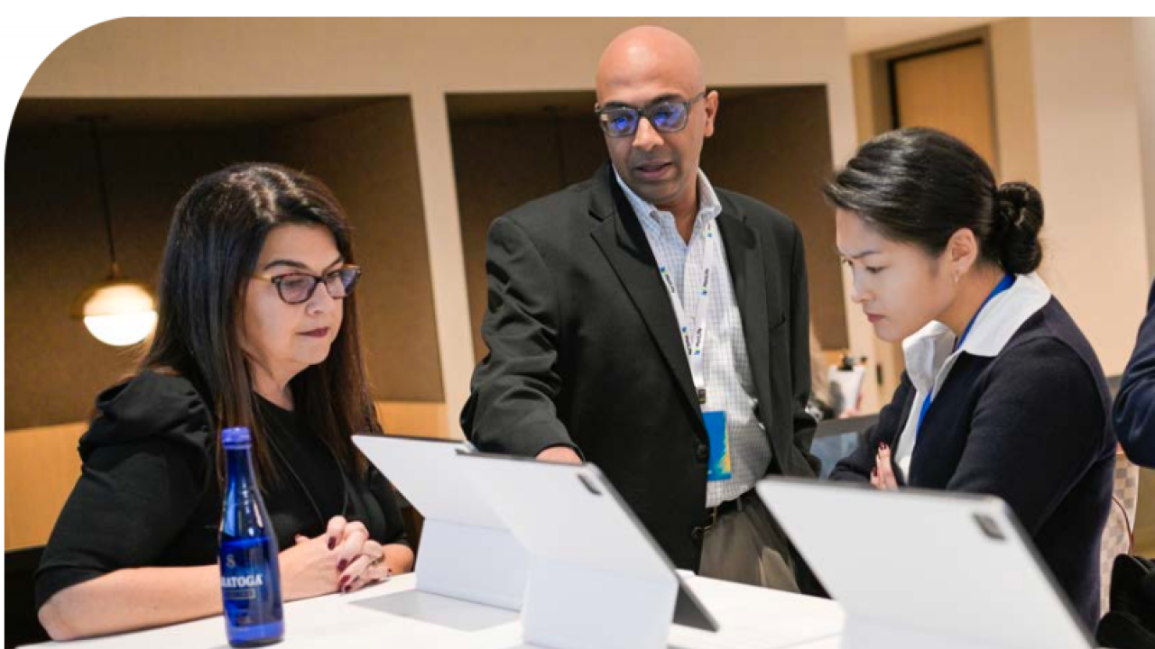 Colleagues showcase MetLife’s products and services during Investor Day.