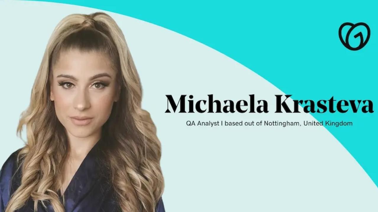 Michaela Krasteva, QA Analyst, GoDaddy.