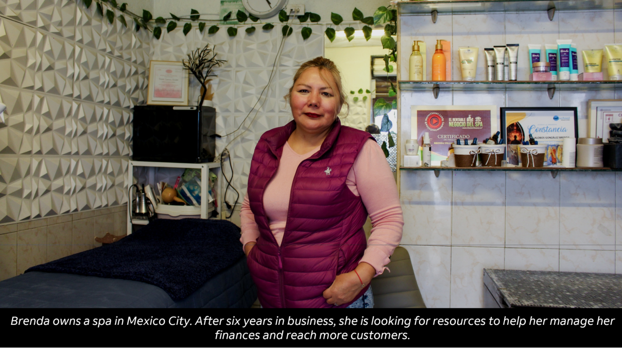 Brenda at her spa in Mexico City