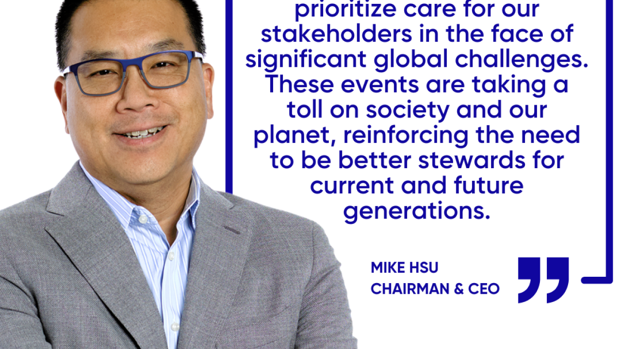 Quote from Mike Hsu, Kimberly-Clark Chairman & CEO