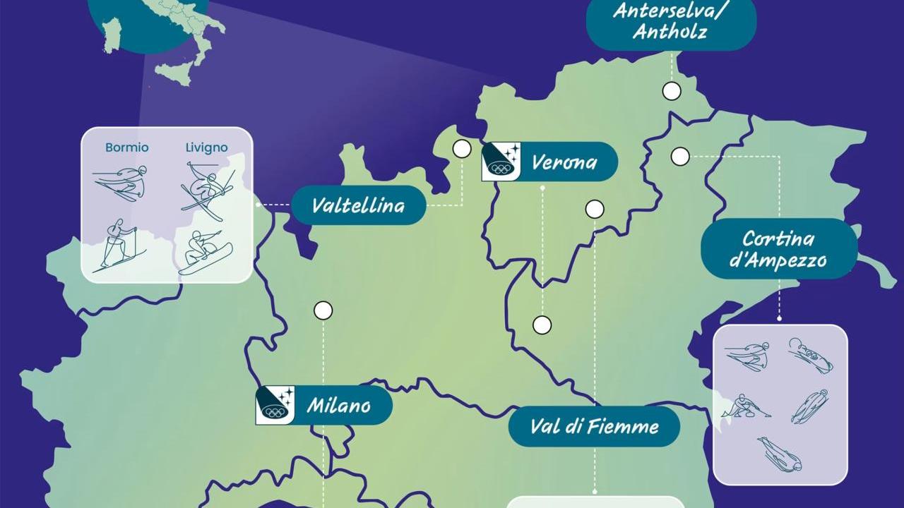 Map titled "From Milano to the Mountains"