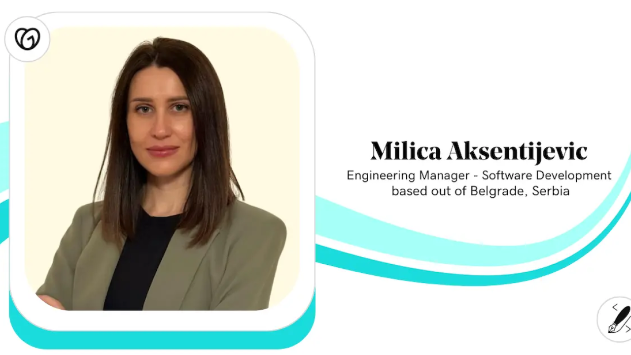 Milica Aksentijevic, Engineer Manager, Software Development, GoDaddy.