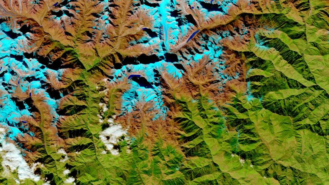 Mountains from above
