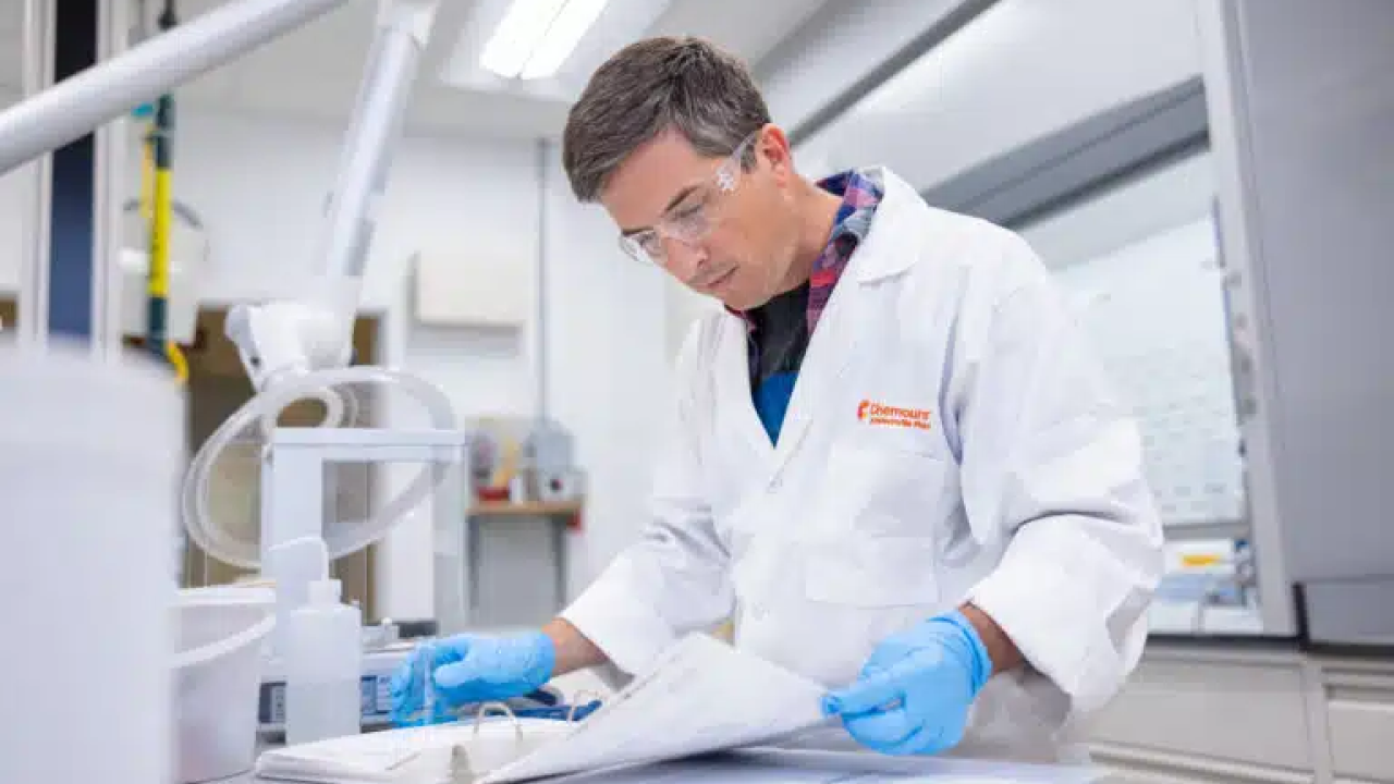 Person in a lab