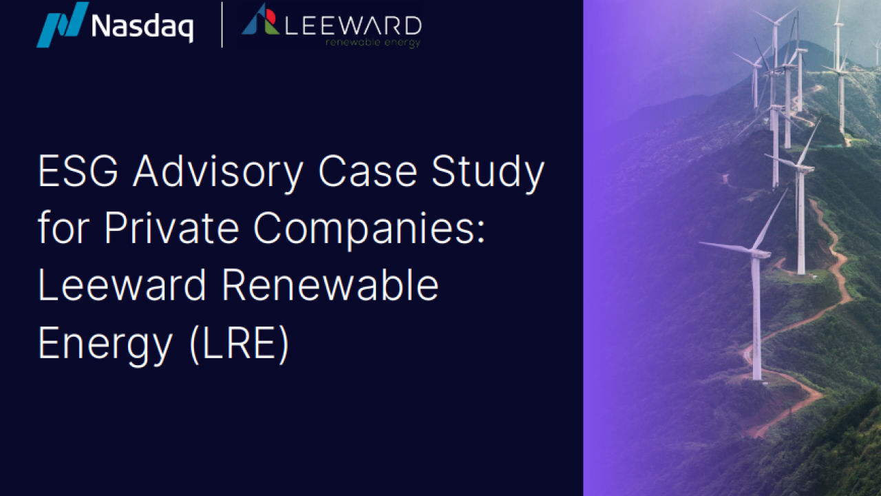 "ESG Advisory Case Study for Private Companies"