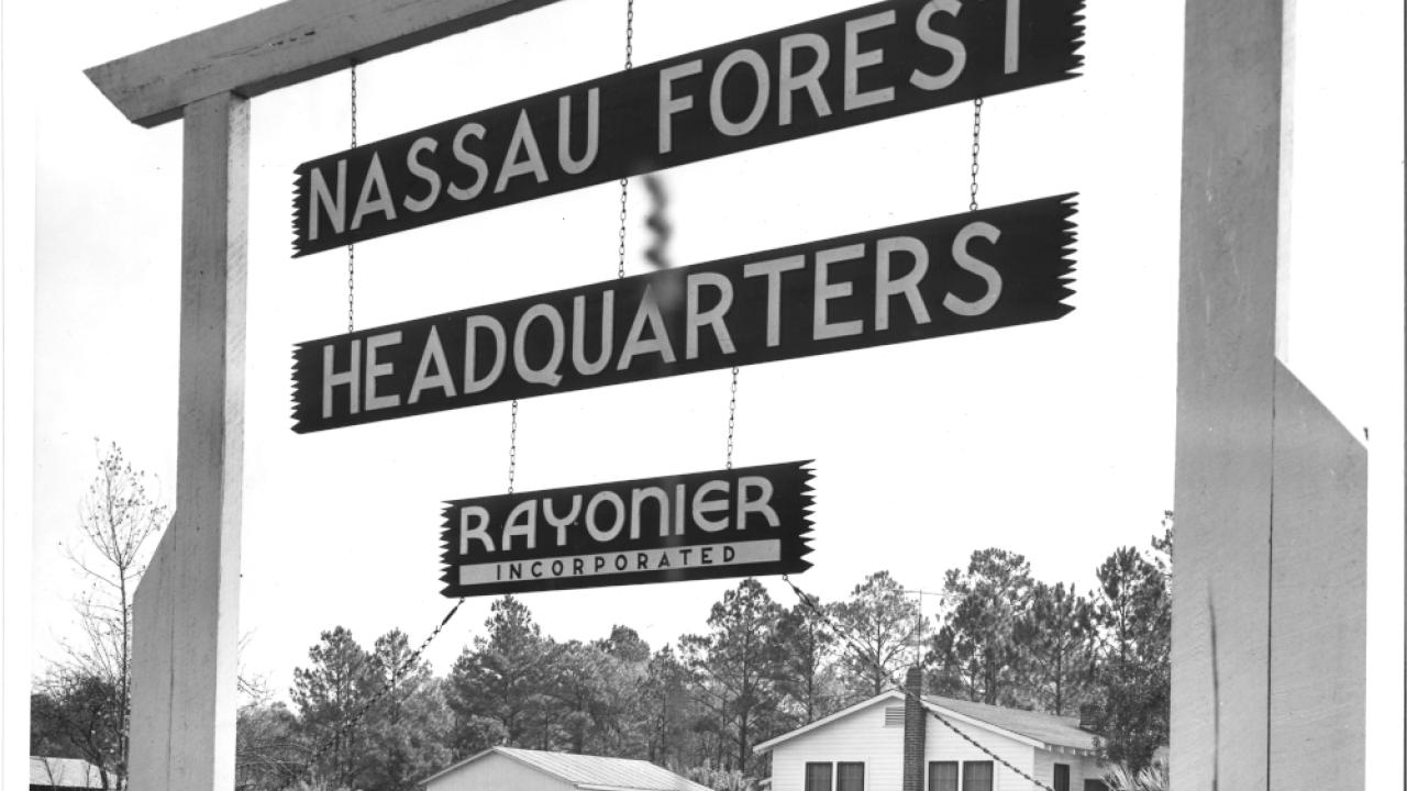 "Nassau Forest Headquarters" sign 