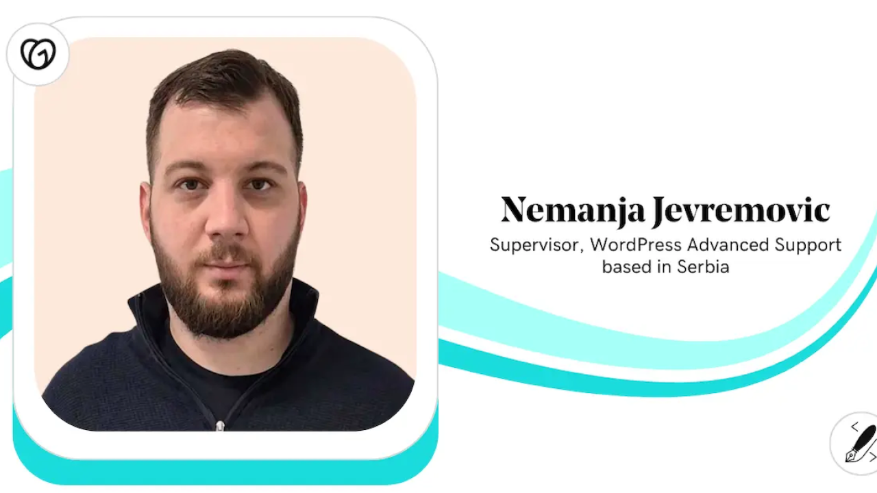 Nemanja Jevremovic, Supervisor, WordPress, Serbia.