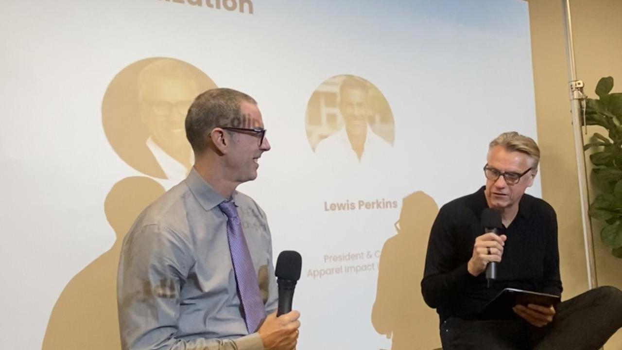 Lewis Perkins of Aii and Colin Browne of Cascale at Cascale x Worldly's New York Climate Week event