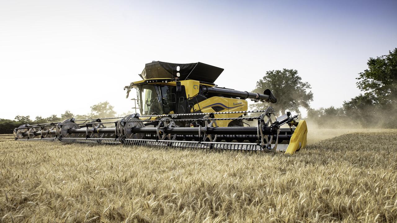 A piece of agricultural machinery in a field 