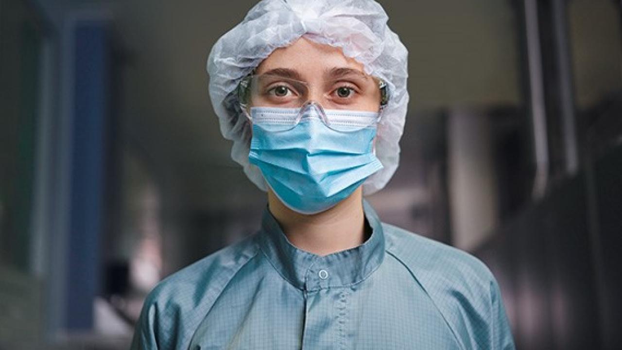 Healthcare worker in full PPE