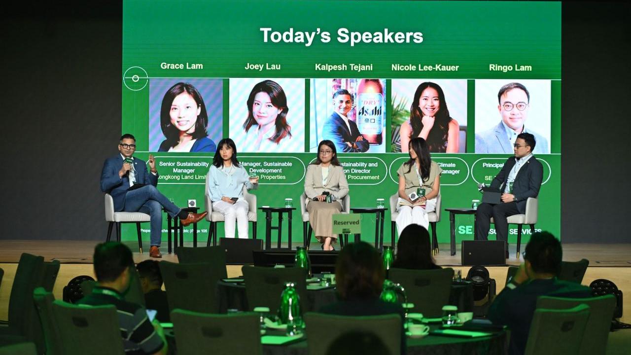 Schneider Electric’s Perspectives Day speakers on stage