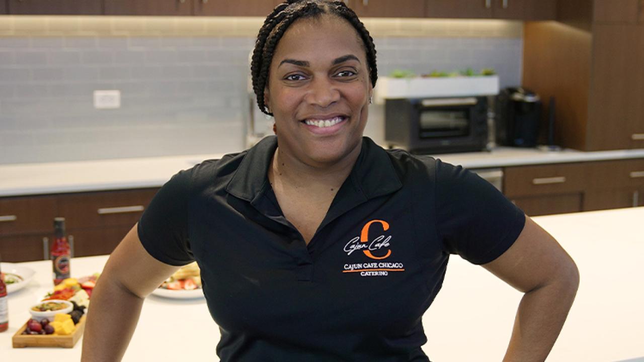  Lashon Burrell, owner Cajun Café Chicago, is among the small business owners benefitting from the Wells Fargo Open for Business Growth program.