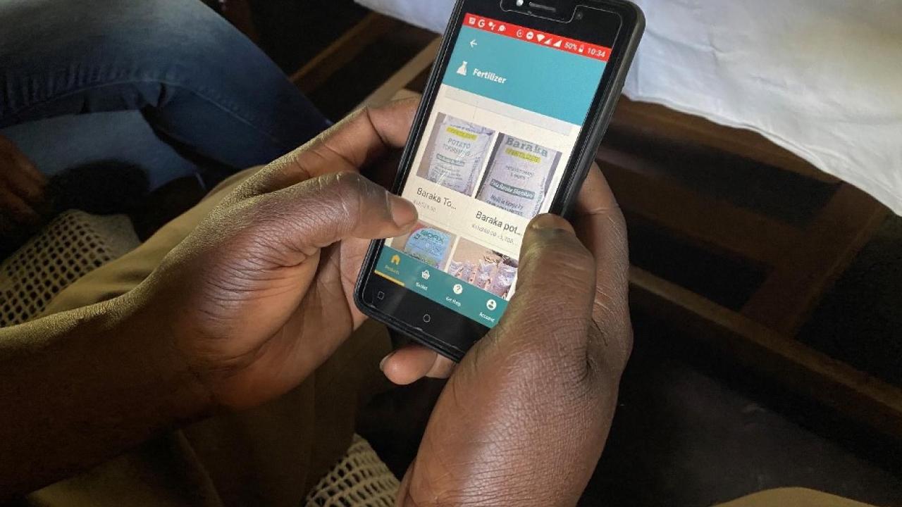 Person using smartphone