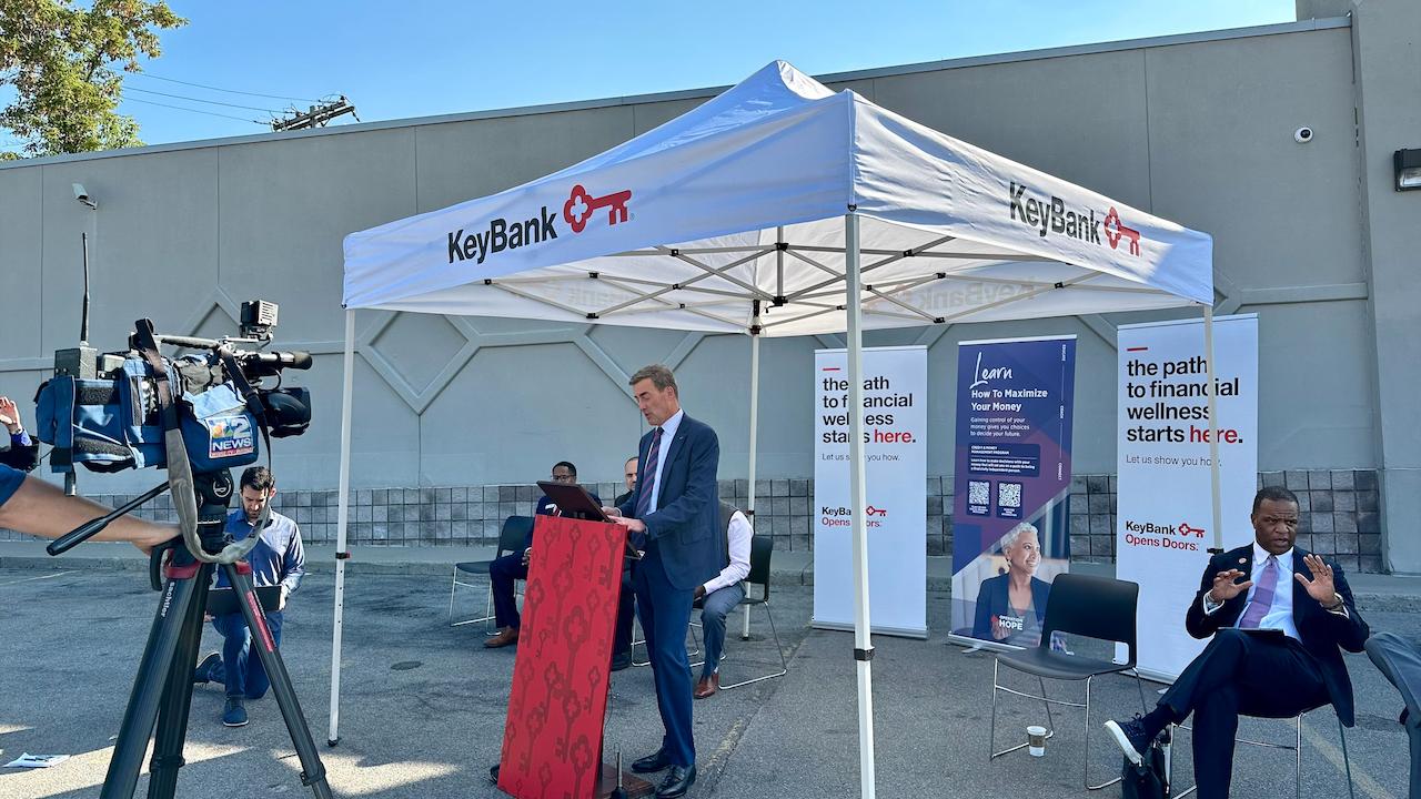 Chris Gorman, KeyBank CEO speaking at Operation HOPE.