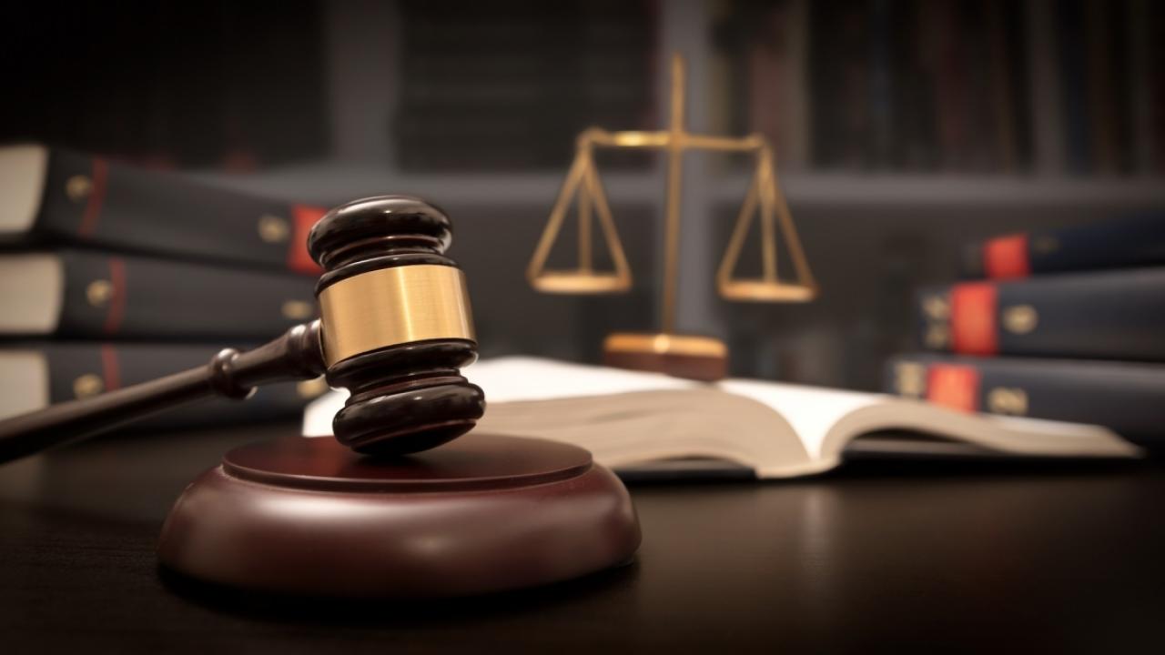 gavel on desk