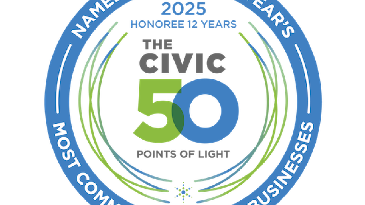 Points of Light: The Civic 50; Most Community Minded Businesses.