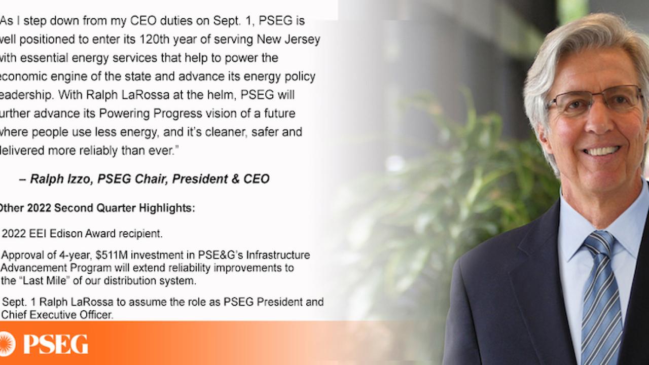  Ralph Izzo, CEO PSE&G