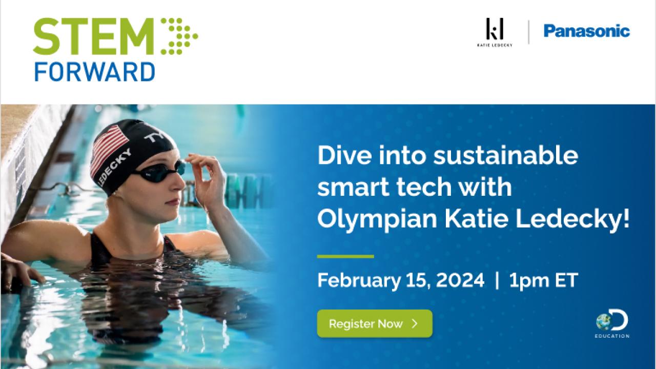 Dive into sustainable smart tech with Olympian Katie Ledecky!