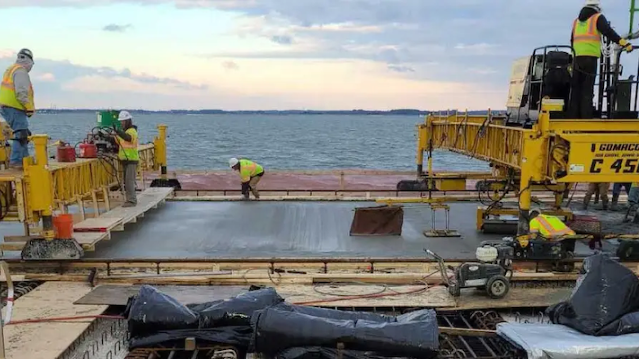 construction site at wharf during the day
