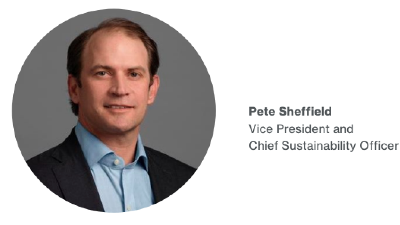 Pete Sheffield, Vice President and Chief Sustainability Officer