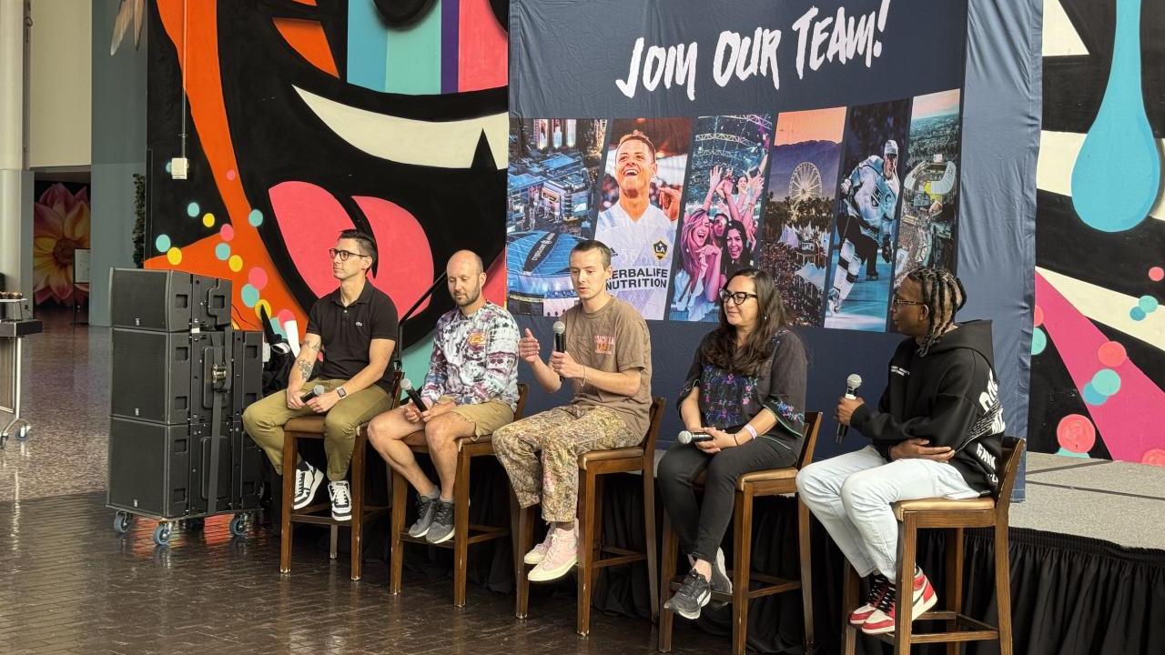The panel was moderated by Chavante Flakes, Talent Buyer, and gave students valuable insight into the wide range of careers available in live events.