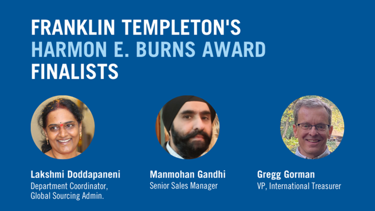 Franklin Templeton's Harmon E. Burns Award Finalists