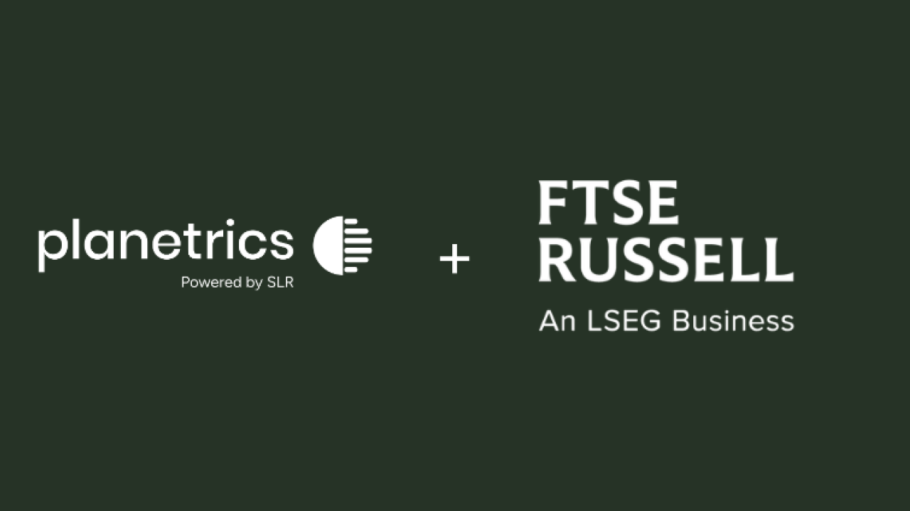 Planetrics and FTSE Russell logos