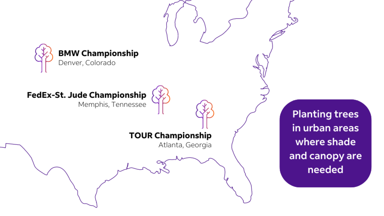 FedExCup Playoffs map