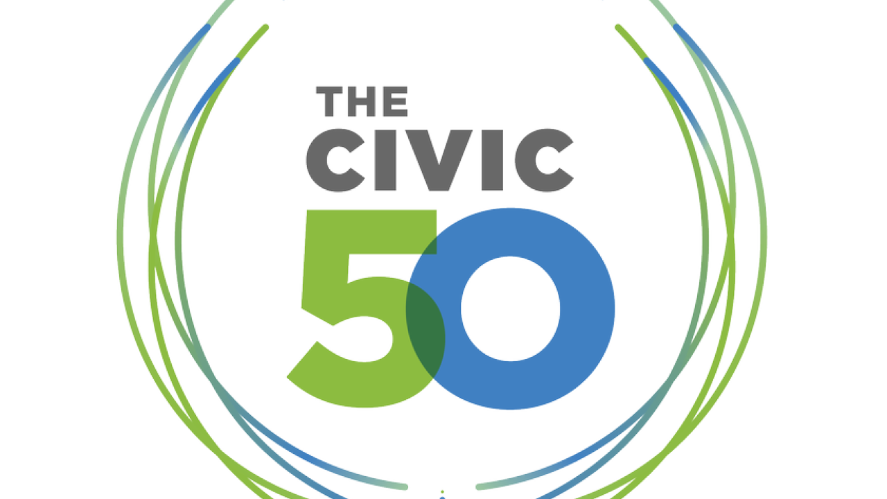Points of Light Civic 50 Logo