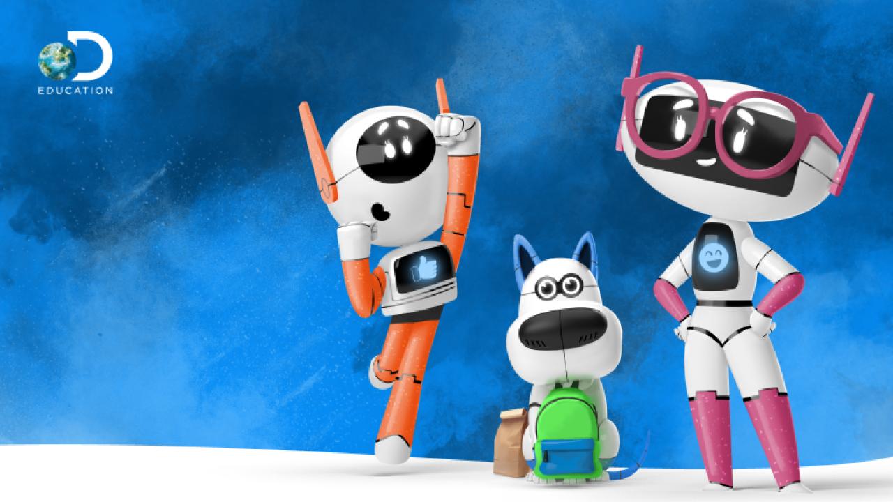 illustrations of 3 robots