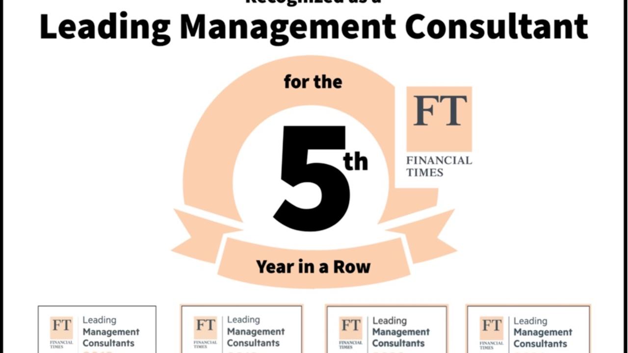 The Financial Times Recognizes AccountAbility as a Leading Management Consultant for the 5th Year in a Row