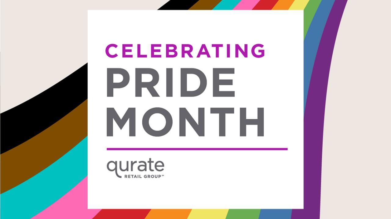 Rainbow banner reading, "Celebrating Pride Month"