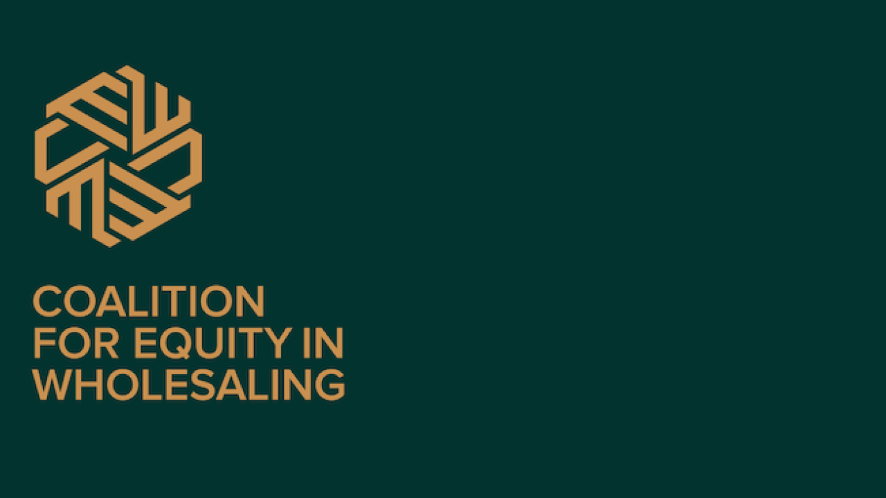 Coalition for Equity in Wholesaling logo.