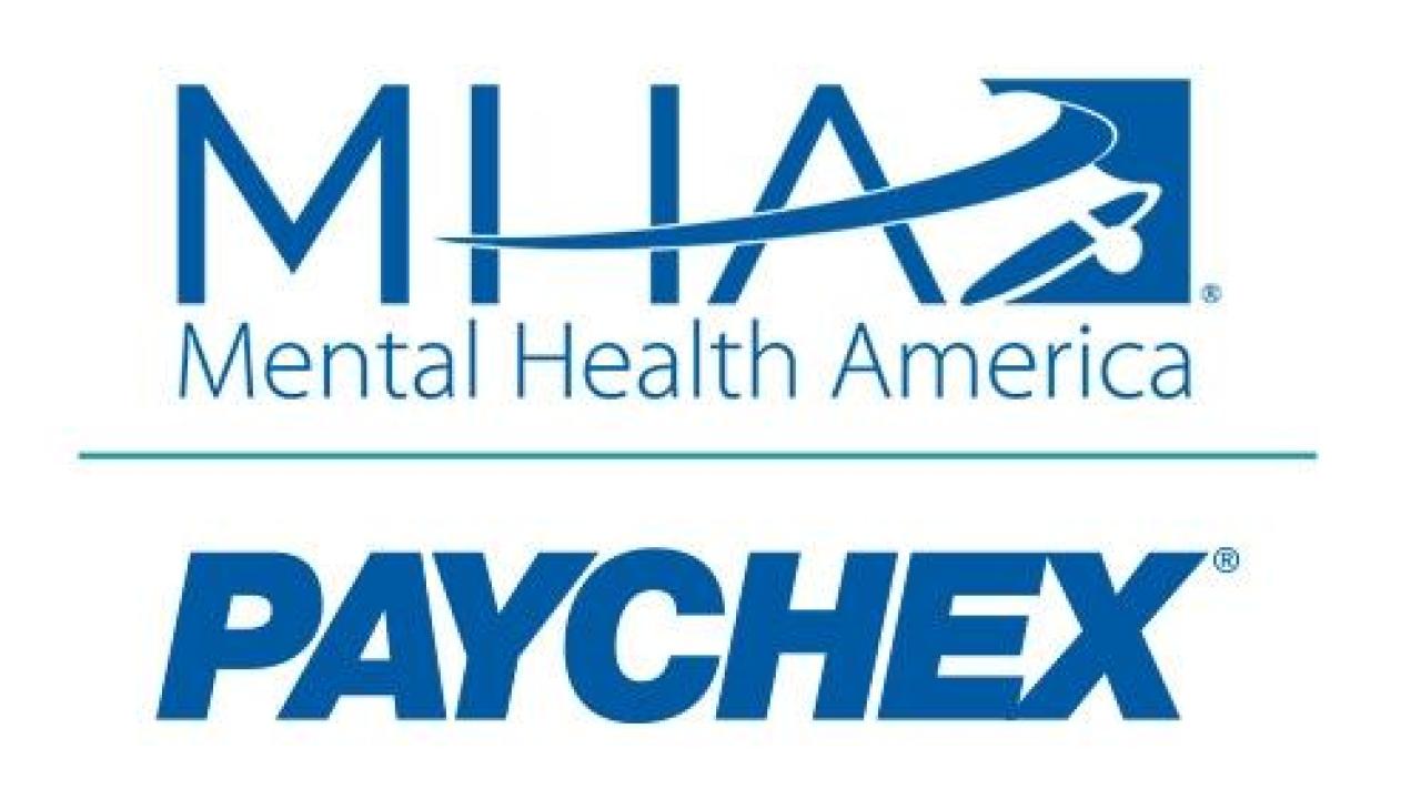 Mental Health America and Paychex logos