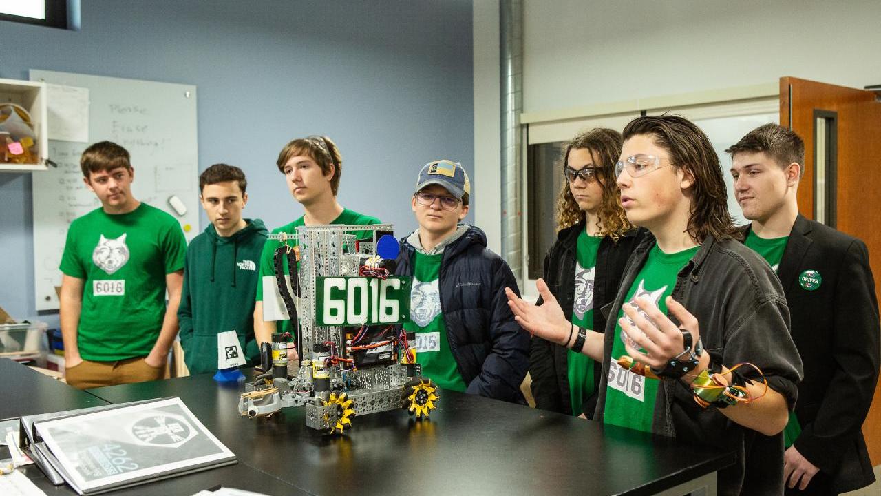 robotics team and robot