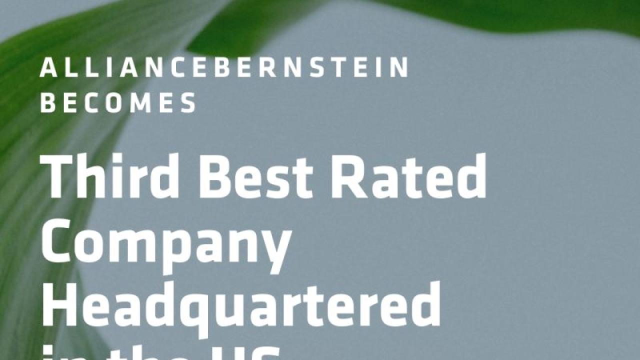 "2024 Responsible Investment Brand Index. AllianceBernstein Becomes Third Best Rated Company Headquartered in the US."