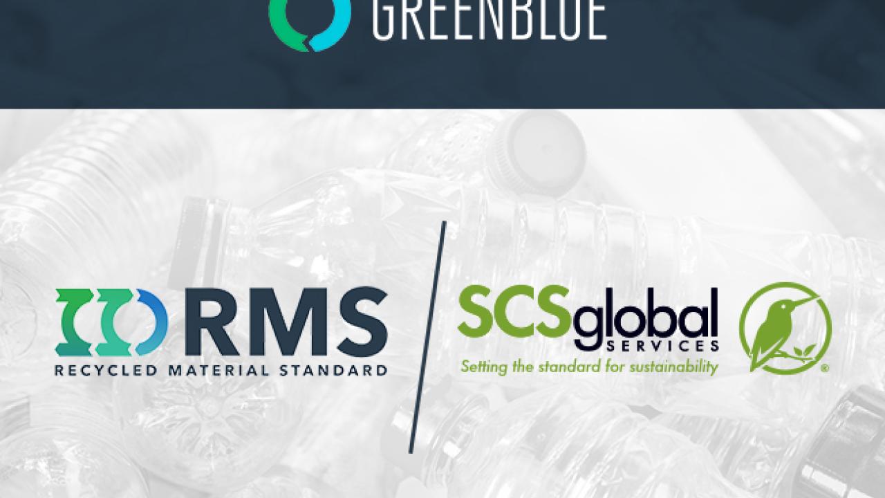 GreenBlue Announces SCS Global Services as First Accredited Certification Body for the Recycled Material Standard 